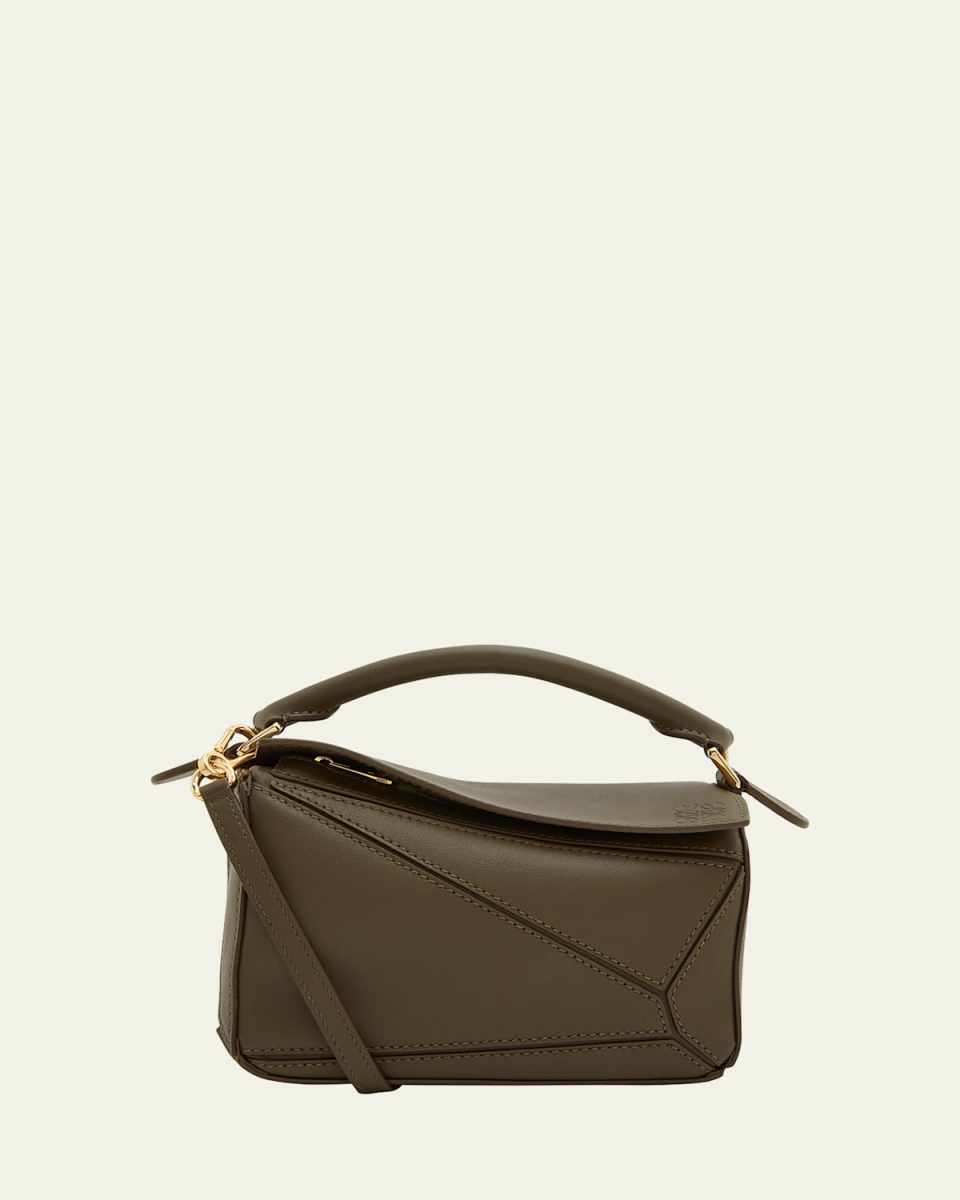 Puzzle Mini Top-Handle Bag in Leather