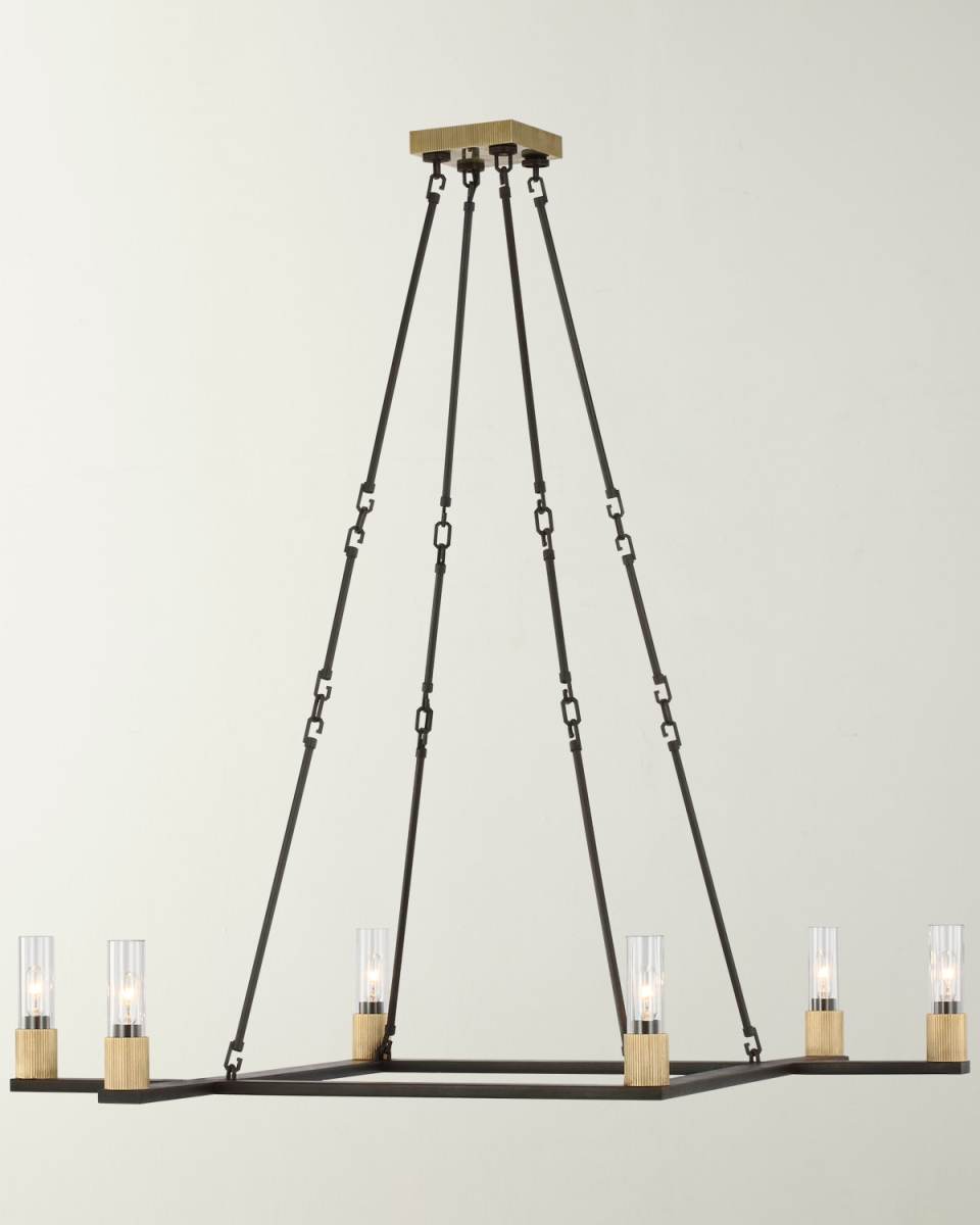 Beza Extra-Large Warm Iron Chandelier by Ray Booth