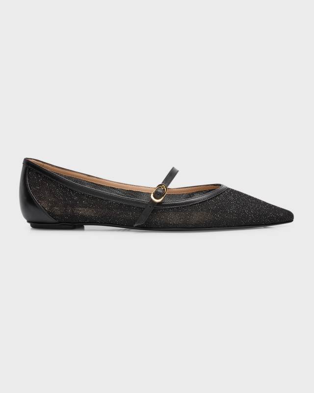 Emilia Shimmer Mary Jane Ballerina Flats