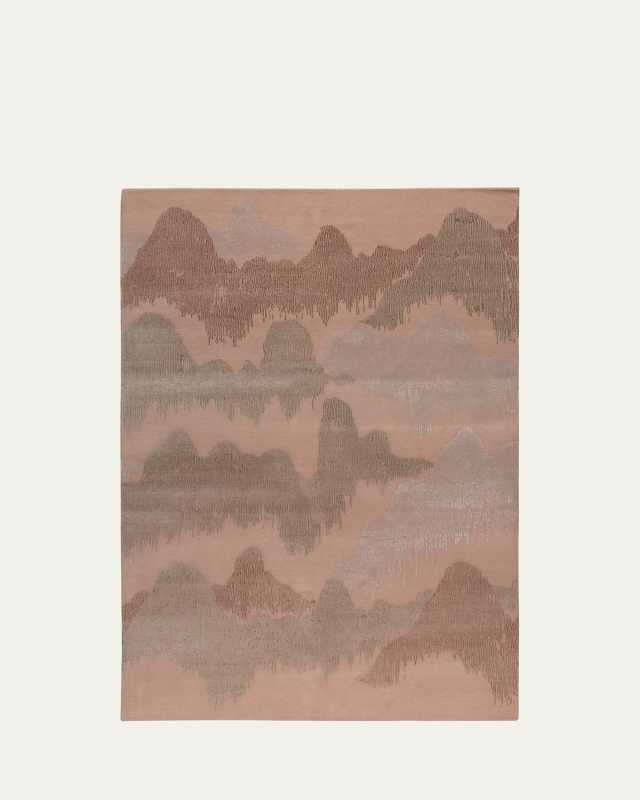 Cascadia Clay Hand-Knotted Rug, 6' x 9'