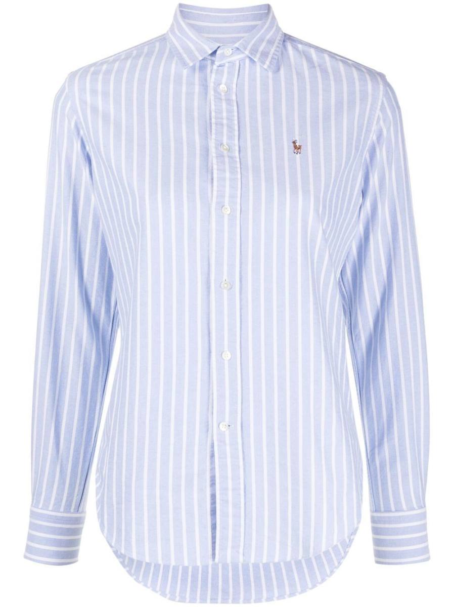 Polo Pony motif striped shirt