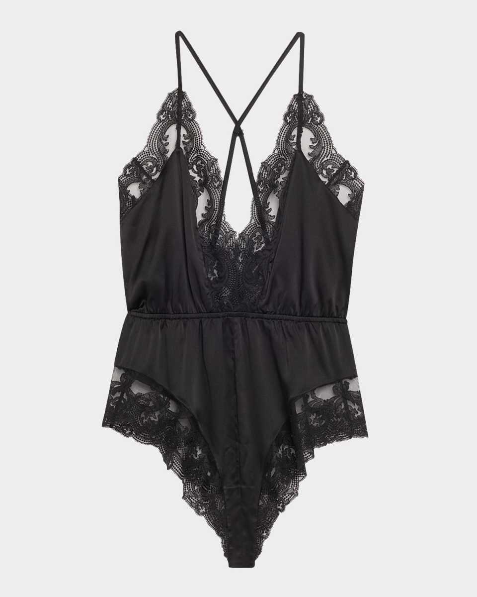 Voltaire Cheeky Lace-Trim Teddy