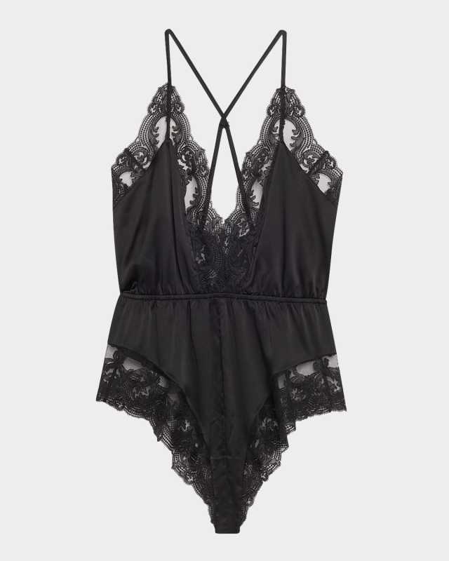 Voltaire Cheeky Lace-Trim Teddy