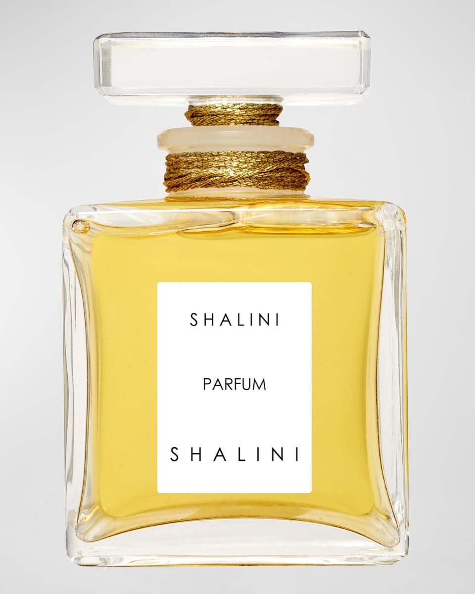 Shalini Parfum Cubique Glass Bottle with Glass Stopper sealed with Gold Thread, 1.7 oz./ 50 mL