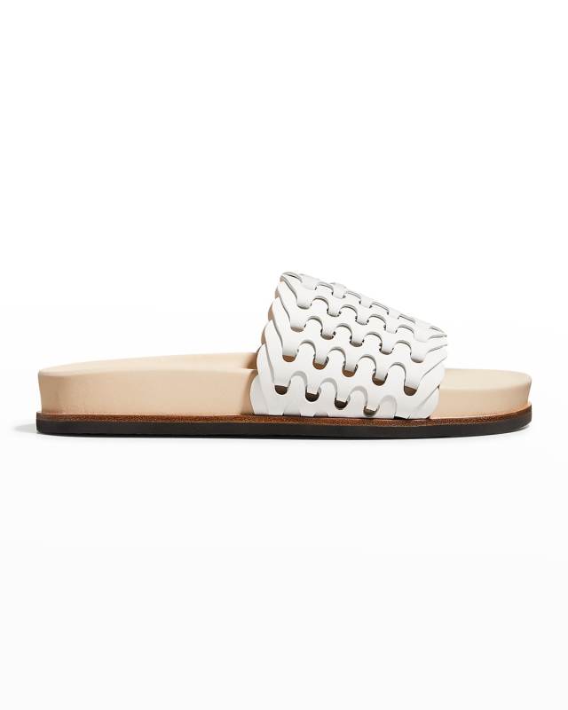 Bailey Woven Suede Slide Sandals