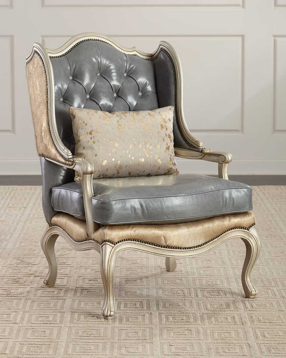 Ambrose Tufted Leather Chair