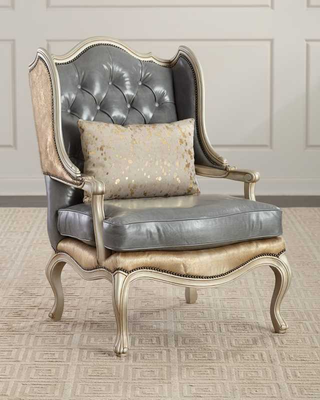 Ambrose Tufted Leather Chair