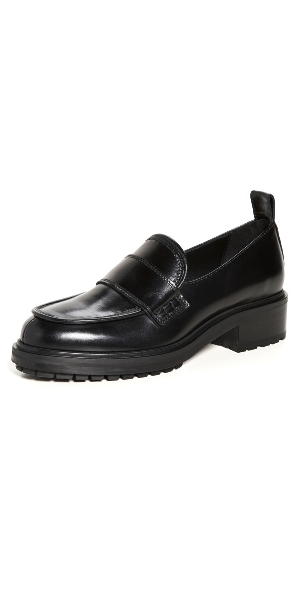 AEYDE Ruth Loafers Black