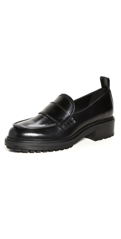 AEYDE Ruth Loafers Black