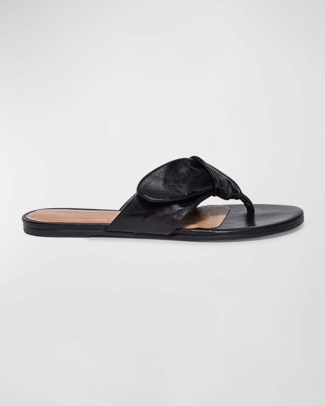 Calfskin Thong Slide Sandals