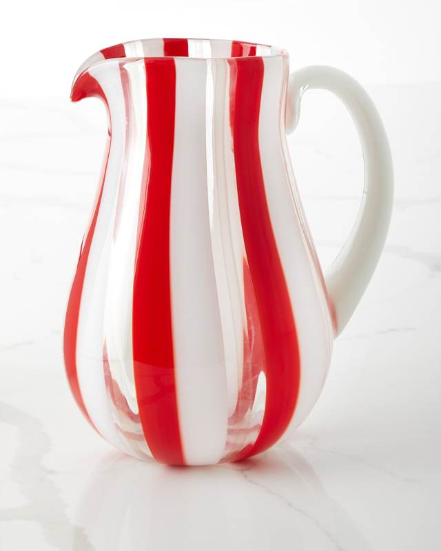 Stripe Pitcher