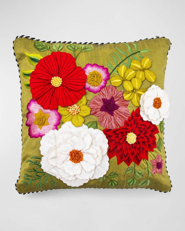 Fleur de Leaf Decorative Pillow