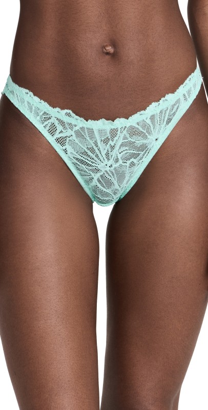 Dora Larsen Sierra Graphic Lace Knickers Mint