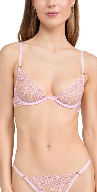 Bluebella Cecily Wired Bra Pirouette Pink/Sheer