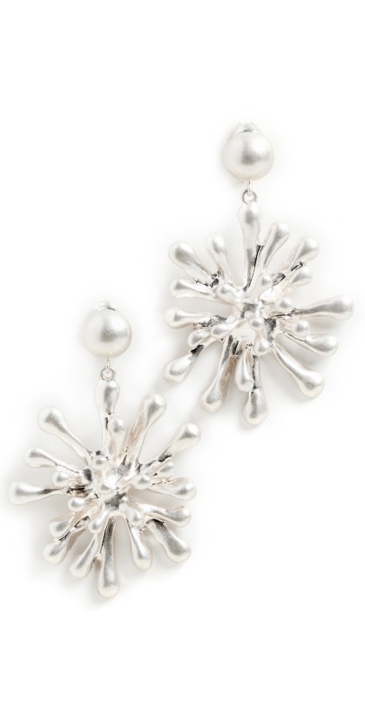 Cult Gaia Odeya Earrings Antique Silver