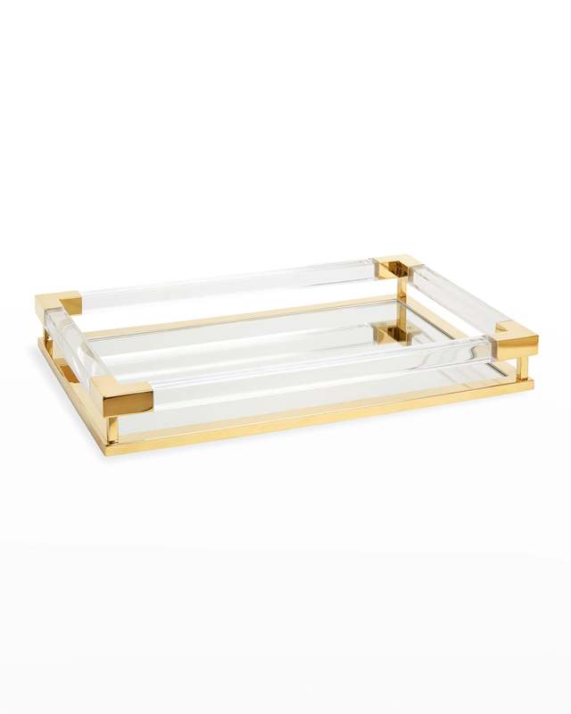 Jacques Small Decorative Tray, Brass