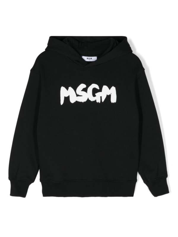 logo-print hoodie