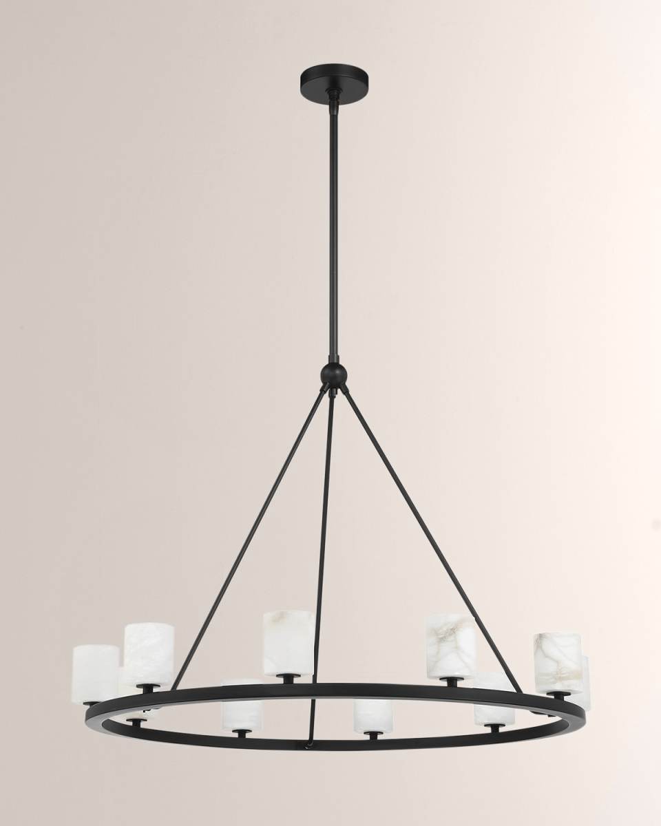 Aragon 35" Round 10-Light Chandelier