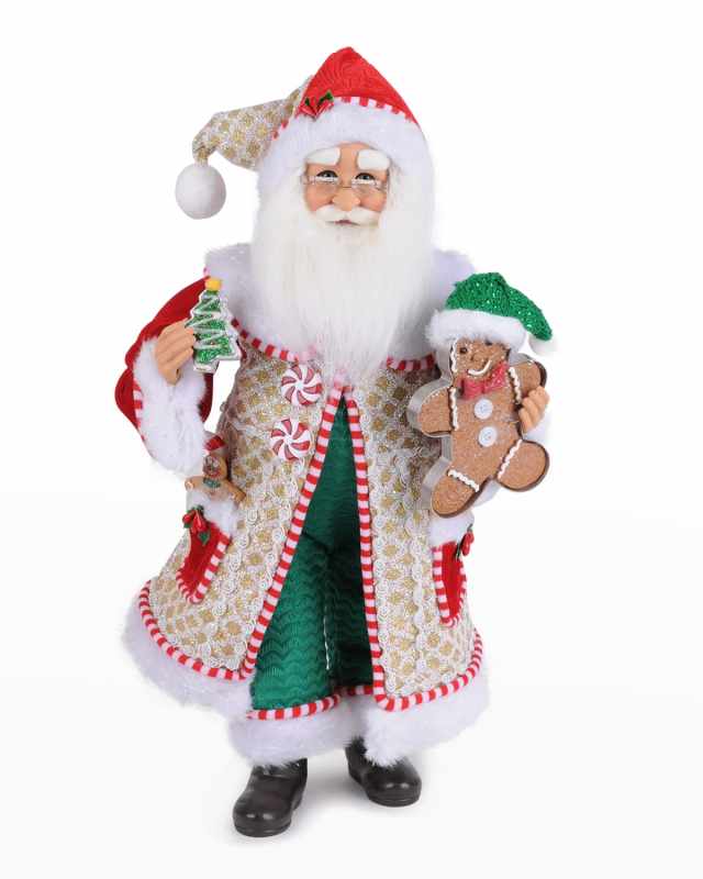 Whimsical Gingerbread Santa