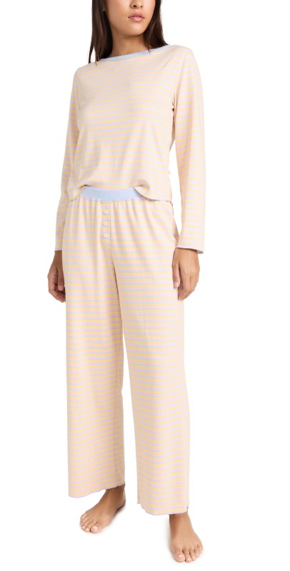 Cozyland by Morgan Lane Ellie Pajama Set Rainbow Dream