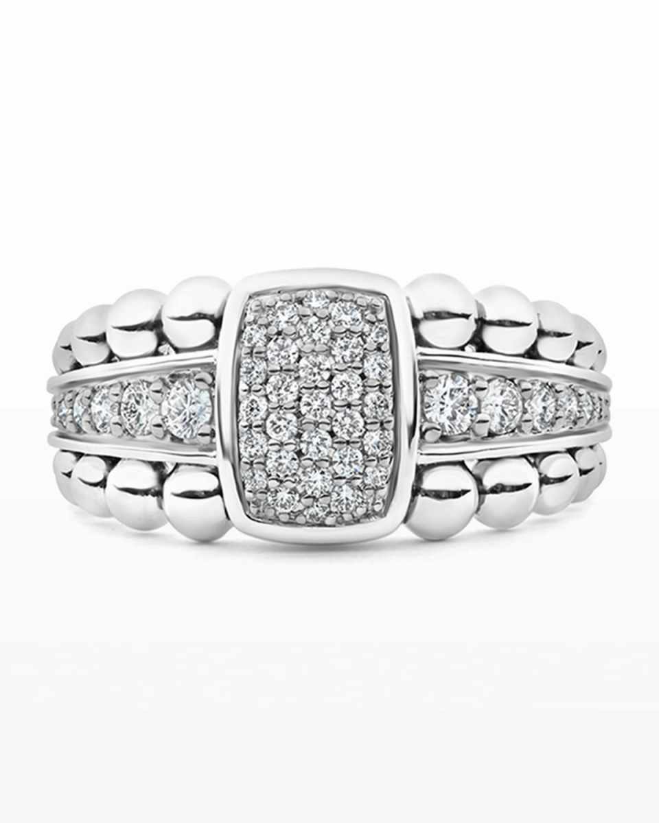 Caviar Spark Pave Diamond Ring