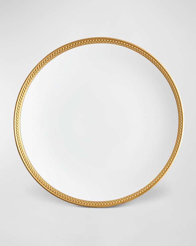 Soie Tressee 24K Gold-Plated Dinner Plate