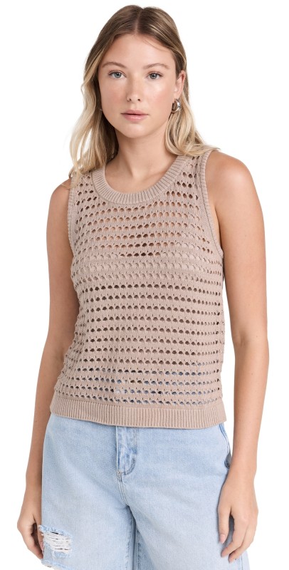 Splendid Asher Sweater Tank Rattan