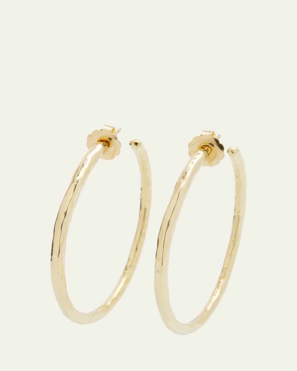 Large Hoop Earrings in 18K Gold