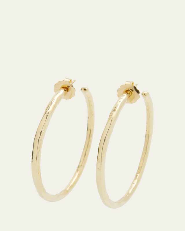 Large Hoop Earrings in 18K Gold