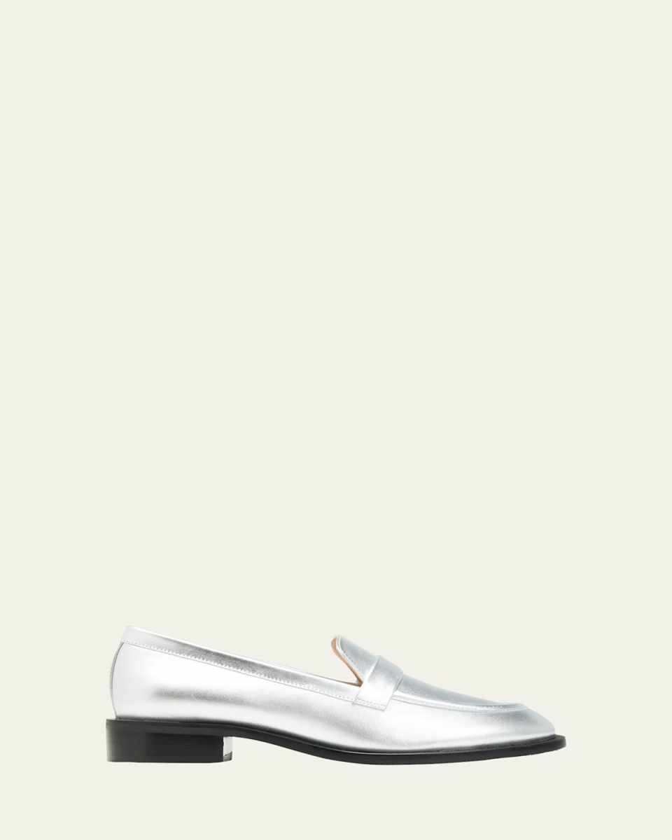 Palmer Metallic Flat Loafers