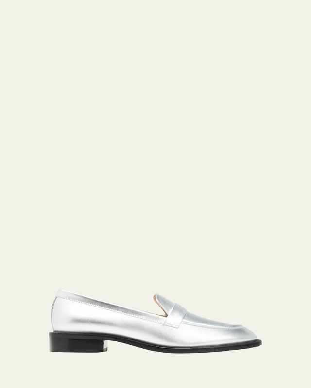 Palmer Metallic Flat Loafers