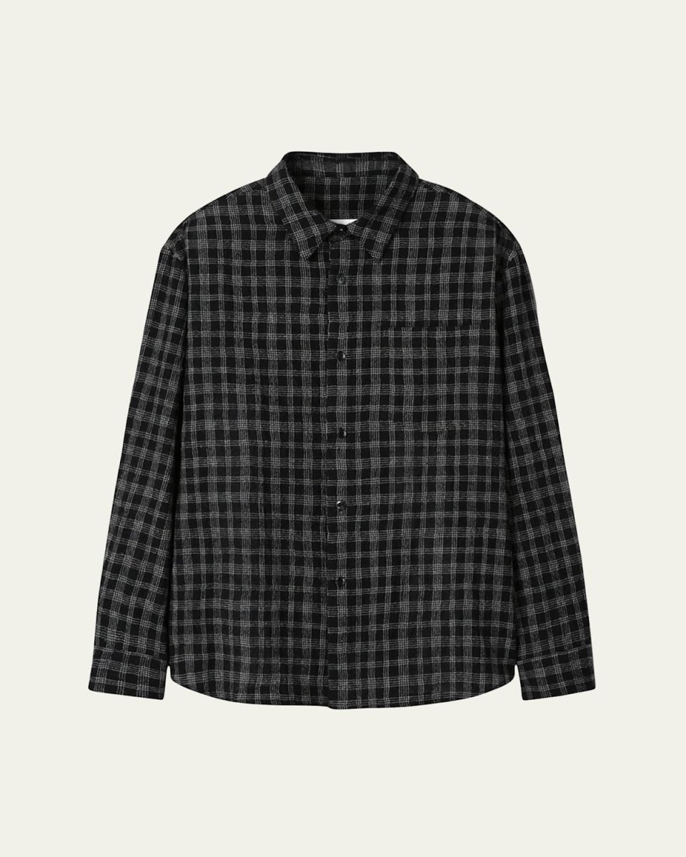 Check Brushed Wool Shirt