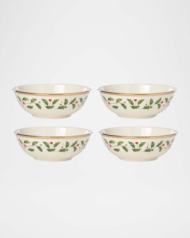 Holiday Dinnerware Place Setting Bowls, Set of 4