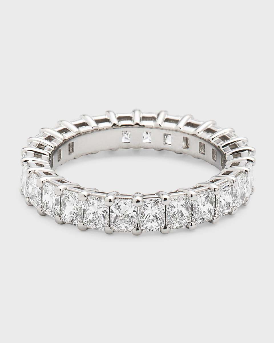 Platinum Radiant FG/VS Diamond Eternity Band, Size 6.5, 3.38tcw