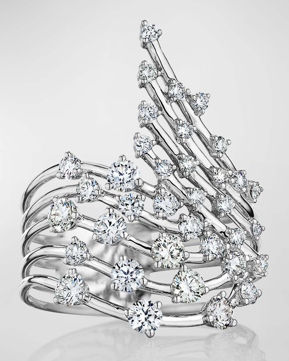 18K Luminus White Gold Wrapped Ring