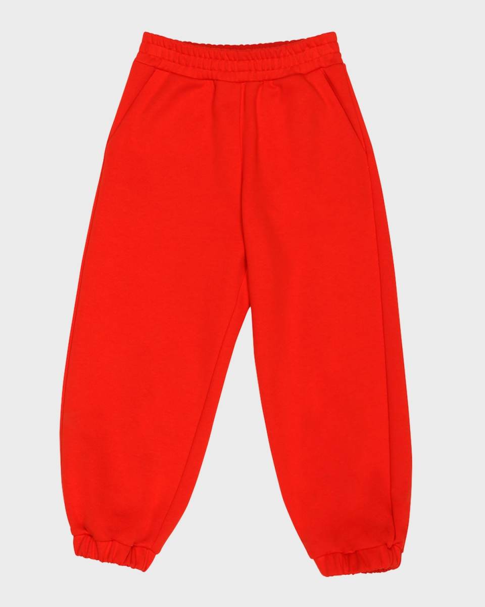 Kid's Sweatpants W/ Monogram Square, Size 4-