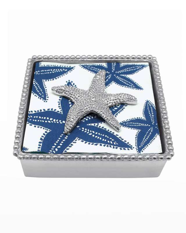 Starfish Beaded Napkin Box