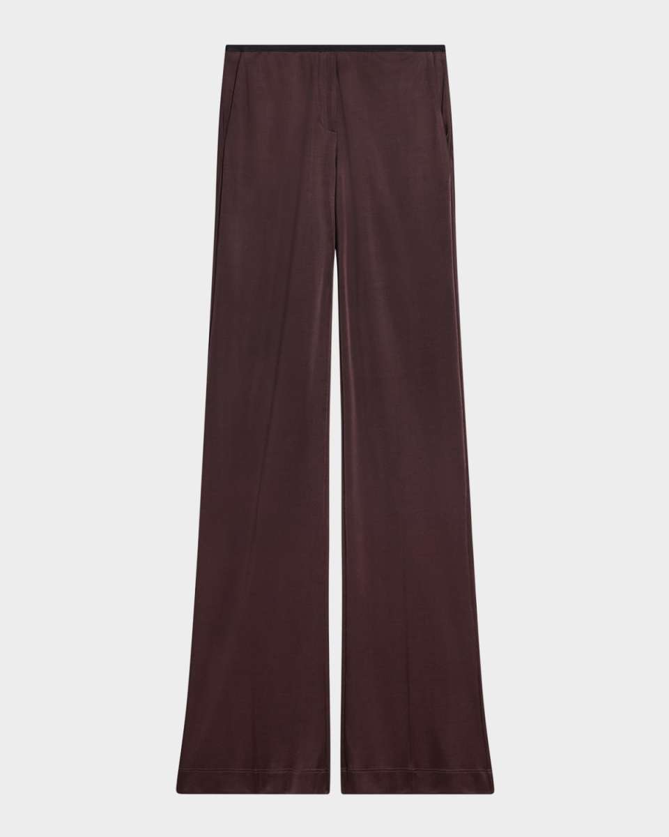 Straight-Leg Fluid Pull-On Pants