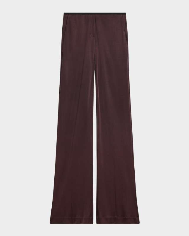 Straight-Leg Fluid Pull-On Pants