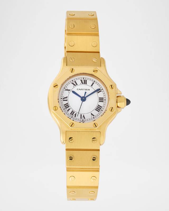 Cartier Santos Octagon 31mm Vintage 1980s Watch