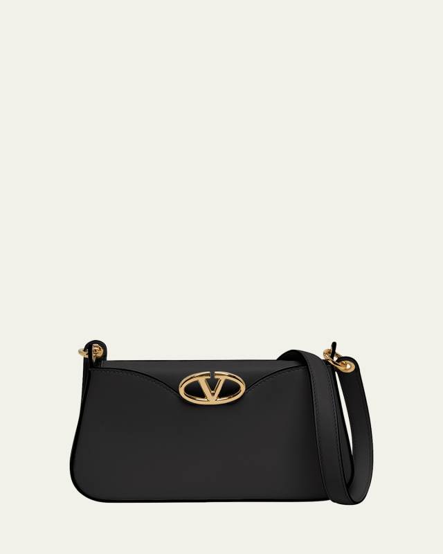 The Bold VLOGO Calfskin Leather Crossbody Bag