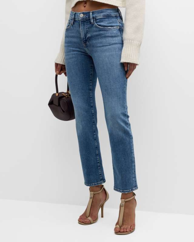 Le High Straight Ankle Jeans