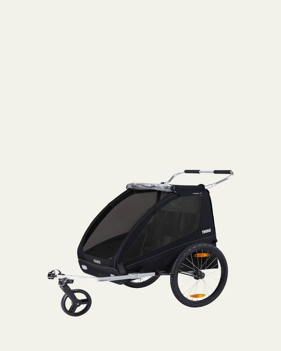 Kid's Coaster XT 2-Seat Bike Trailer, Black