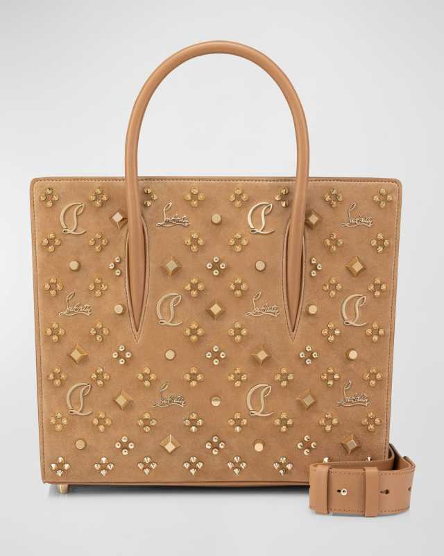 Paloma Medium Top Handle in Loubinthesky Suede