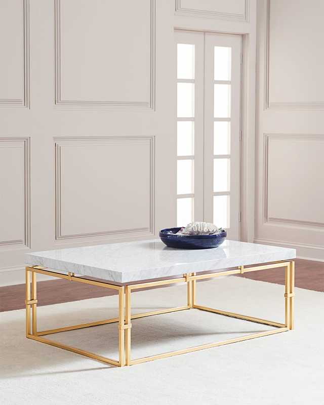 Calabria Marble-Top Coffee Table