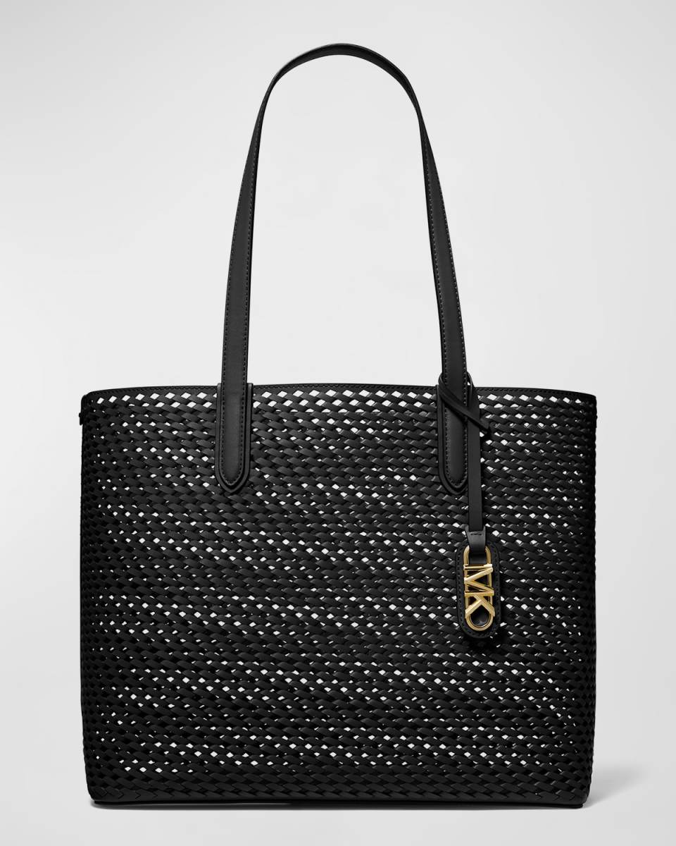 Eliza XL Woven Leather Tote Bag