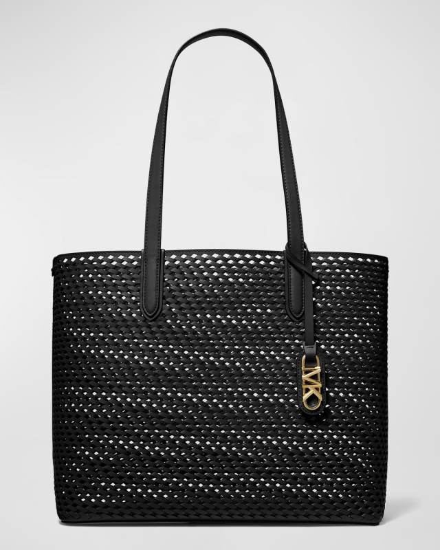 Eliza XL Woven Leather Tote Bag