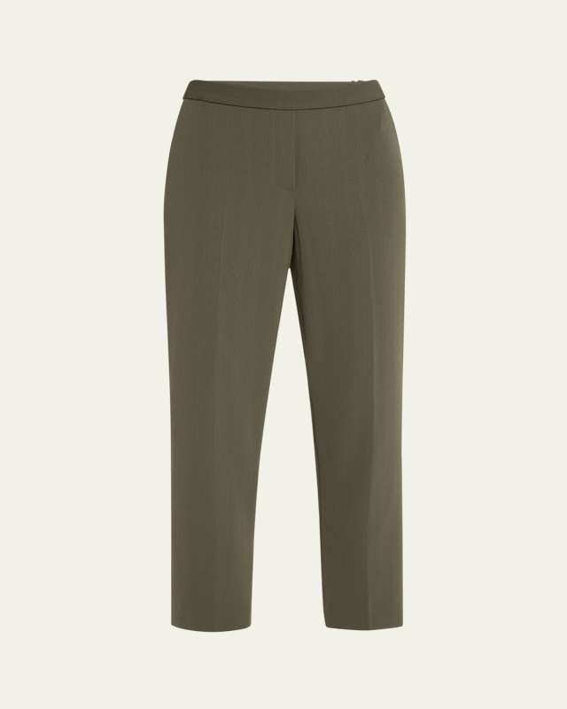 Treeca Slim-Leg Pull-On Pants