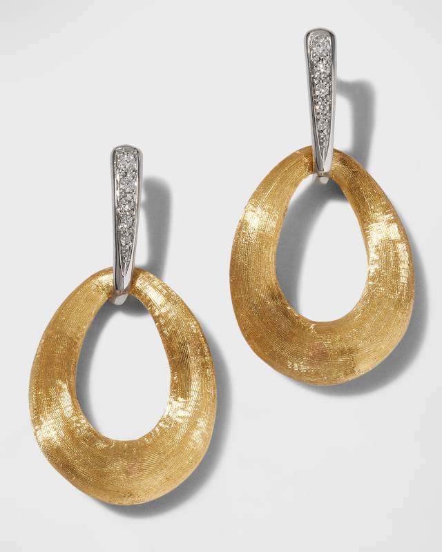 18K Lucia Loop Earrings with Diamonds