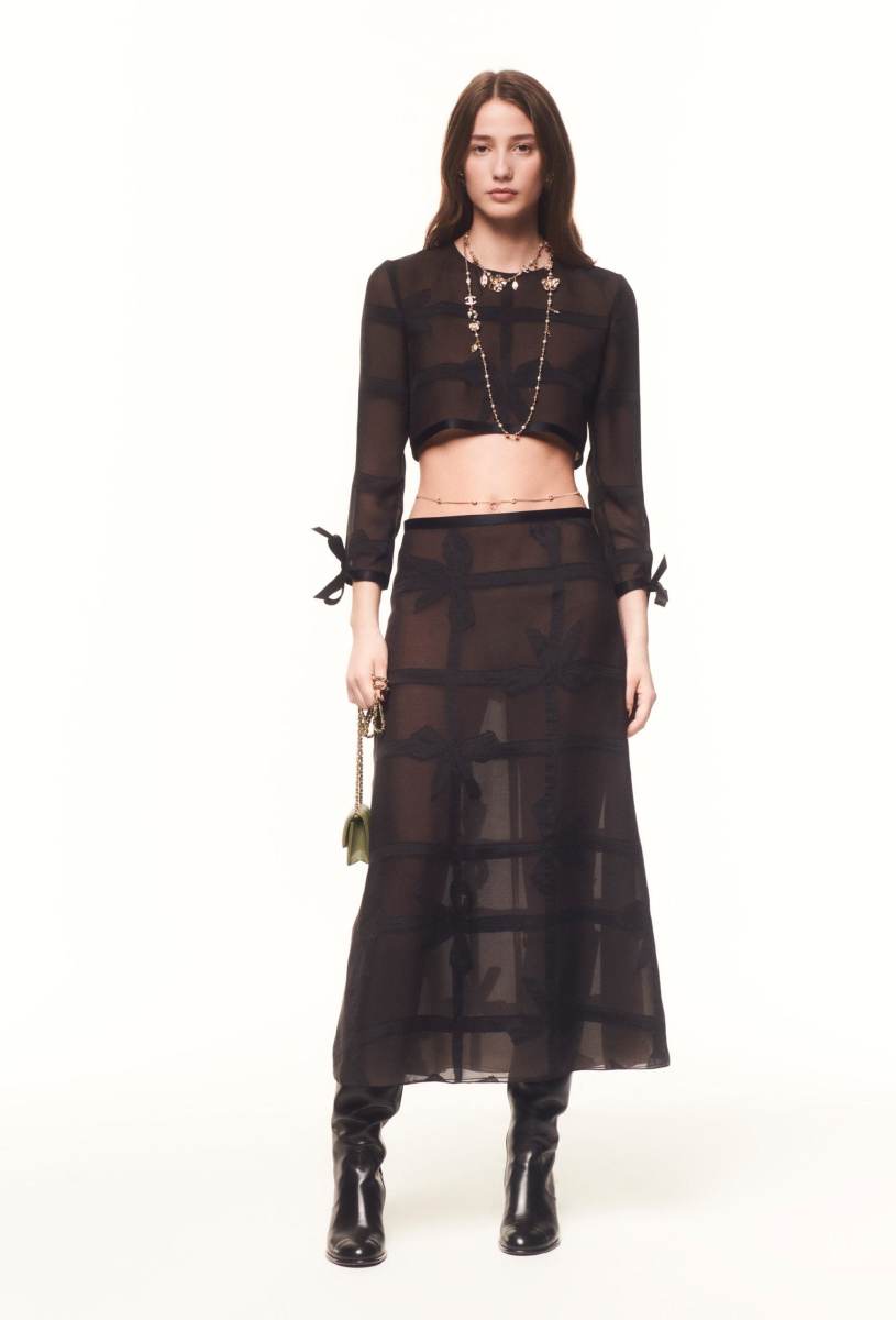 CHANEL Silk Muslin Skirt